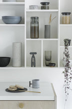  Brabantia Voorraadbussen Met Maatbeker Set Van 2 - 1,3 L - Dark Grey