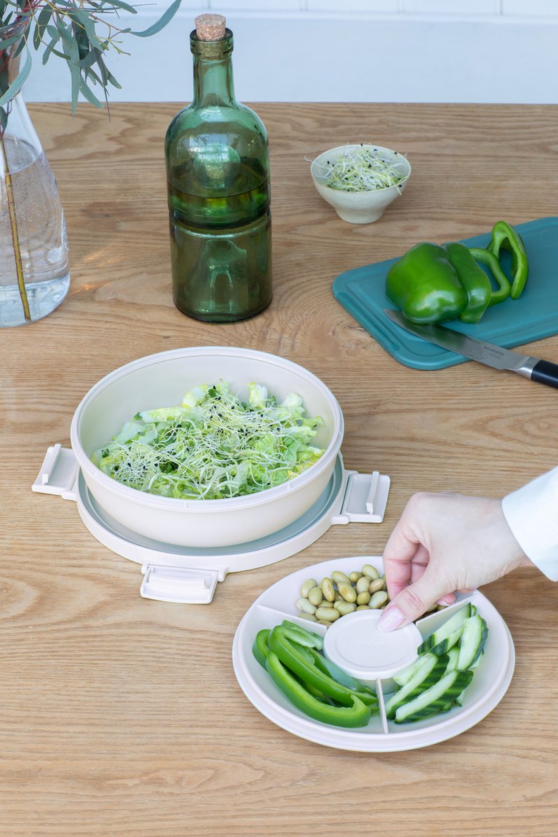  Brabantia Make &amp; Take Salade Lunchbox - 1,3 L - Kunststof - Light Grey