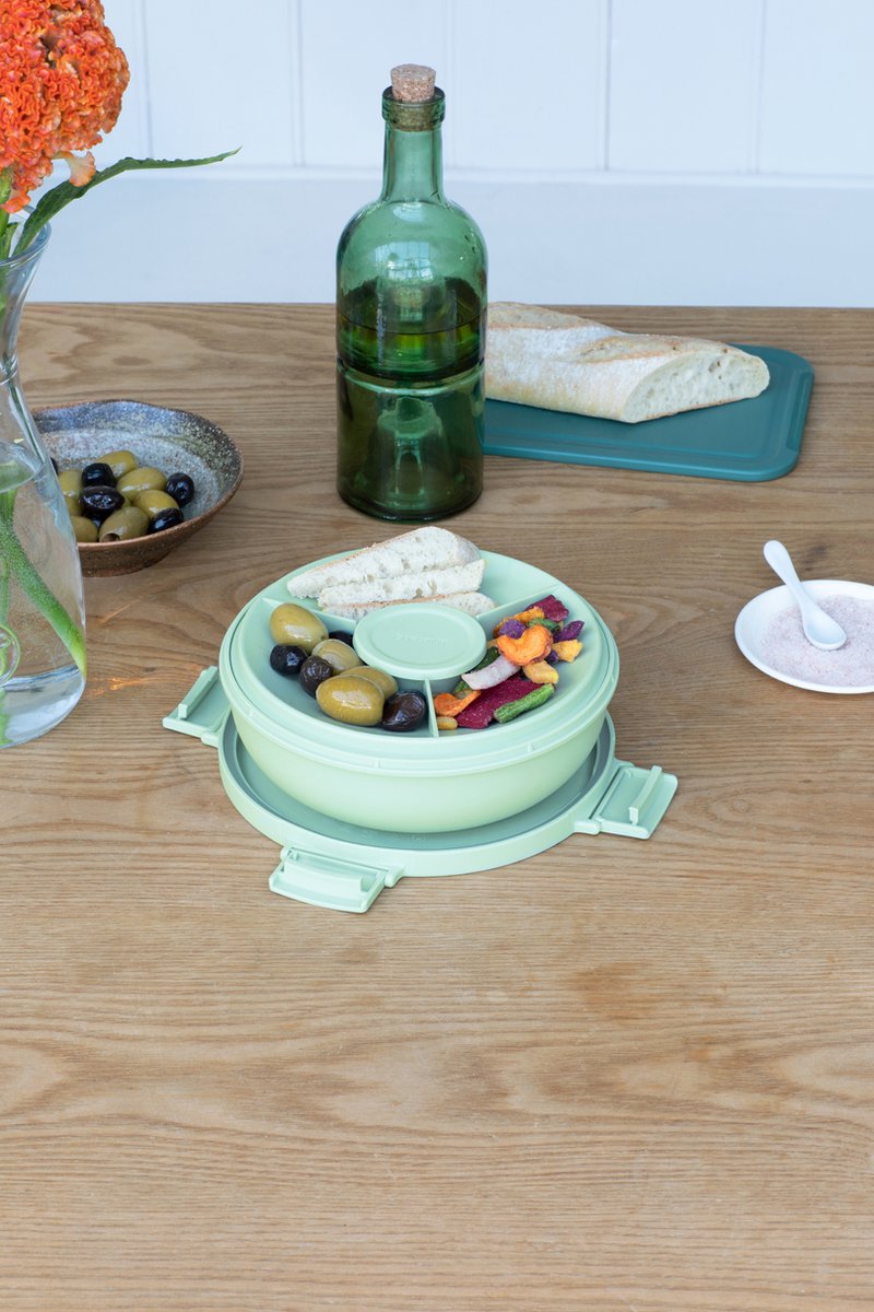  Brabantia Make &amp; Take Salade Lunchbox - 1,3 L - Kunststof - Jade Green