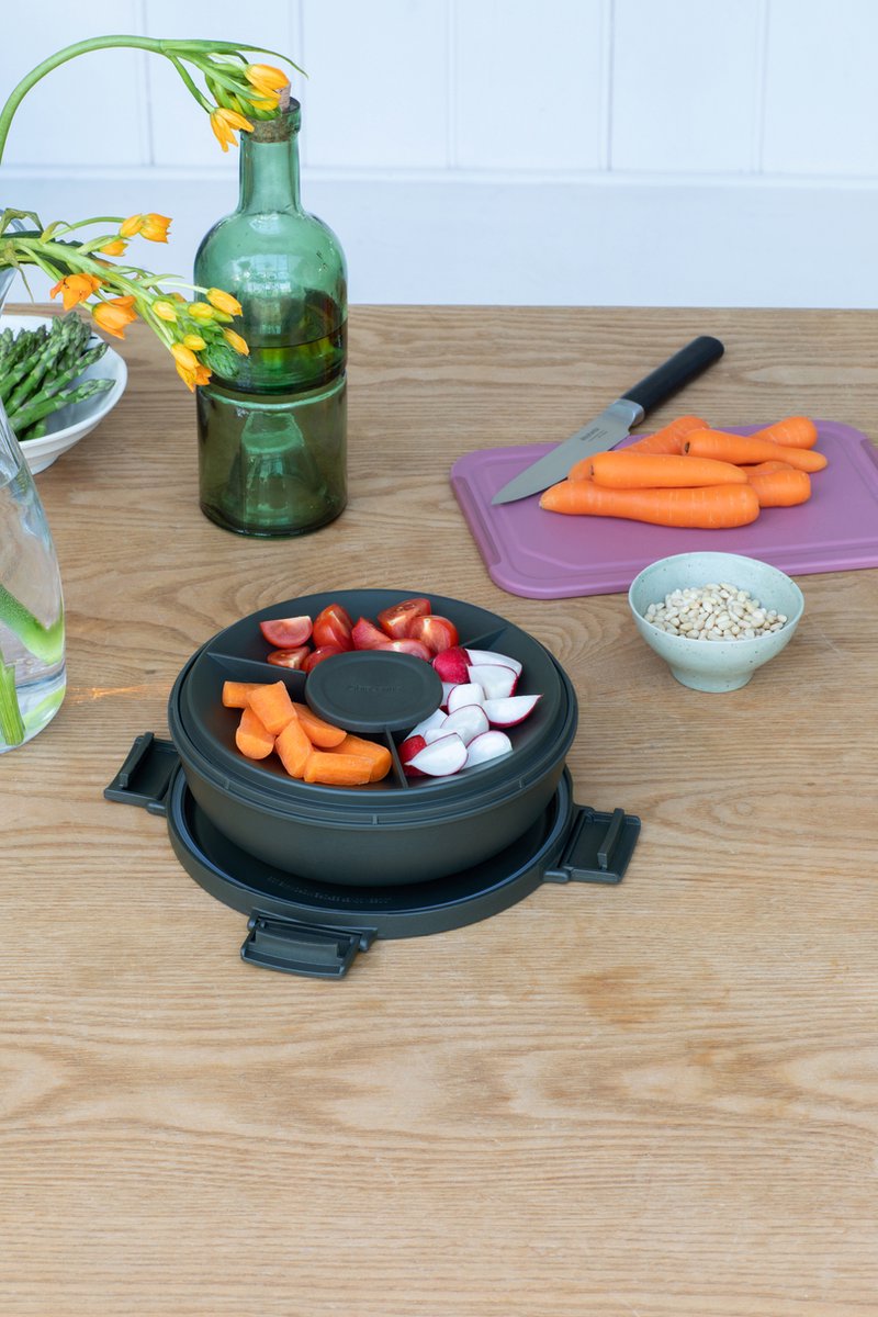  Brabantia Make &amp; Take Salade Lunchbox - 1,3 L - Kunststof - Dark Grey