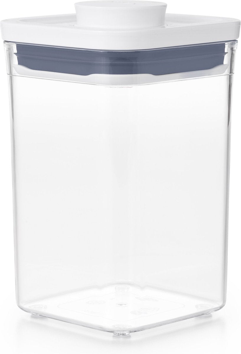 OXO Voorraadbus 'POP' 2.0 Klein Vierkant - Laag (1,0 Liter)
