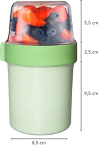  Lock&amp;Lock Lunchset - Yoghurtbeker En Lunchboxen - Bento Box - Muesli Beker - Snackdoosjes - Lunchpot - Met Compartimenten - Volwassenen En Kinderen - To Go - Lekvrij - BPA Vrij - Groen