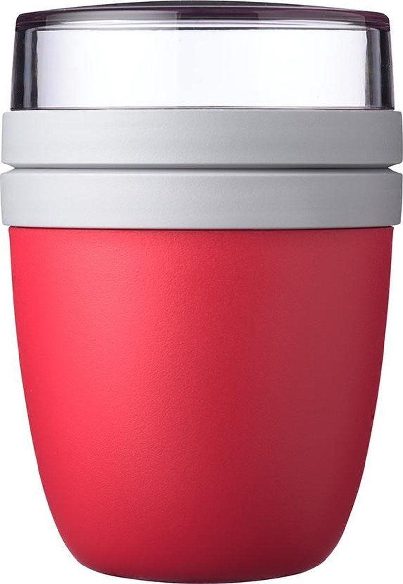  Mepal – Lunchpot Ellipse – Praktische Muesli Beker To Go – Nordic Red – Geschikt Voor Vriezer, Magnetron En Vaatwasser.