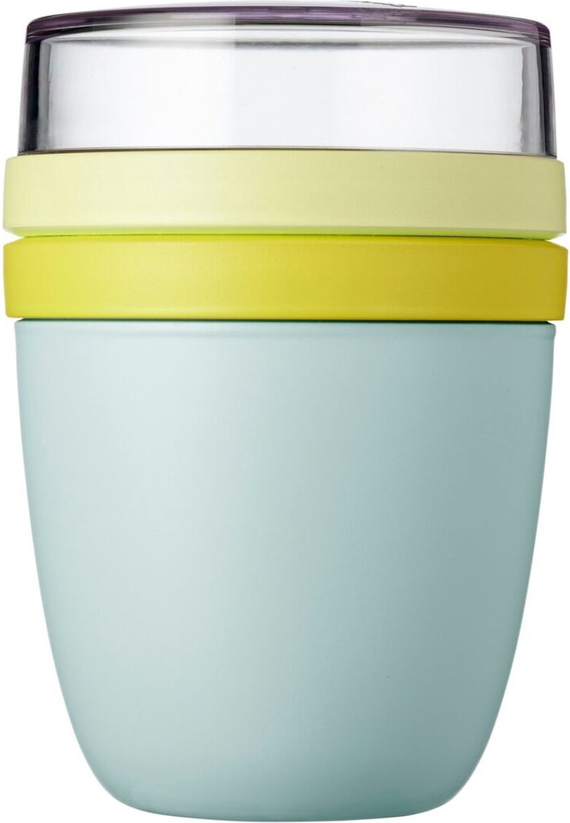  Mepal – Limited Edition Lunchpot Ellipse – Praktische Muesli Beker To Go – Lemon Vibe – Geschikt Voor Vriezer, Magnetron En Vaatwasser- Onbeperkt Genieten