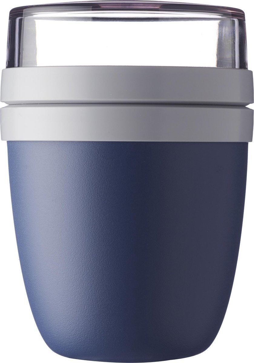  Mepal – Lunchpot Ellipse – Praktische Muesli Beker To Go – Nordic Denim – Geschikt Voor Vriezer, Magnetron En Vaatwasser.
