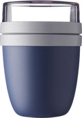  Mepal – Lunchpot Ellipse – Praktische Muesli Beker To Go – Nordic Denim – Geschikt Voor Vriezer, Magnetron En Vaatwasser.