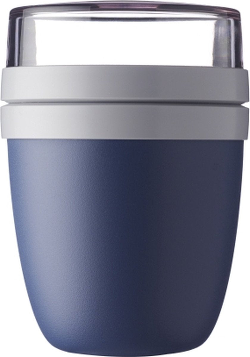  Mepal – Lunchpot Ellipse – Praktische Muesli Beker To Go – Nordic Denim – Geschikt Voor Vriezer, Magnetron En Vaatwasser.