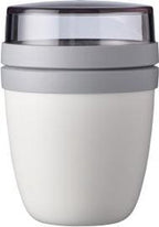  Mepal – Lunchpot Ellipse Mini – Praktische Muesli Beker To Go – Wit – Geschikt Voor Vriezer, Magnetron En Vaatwasser.