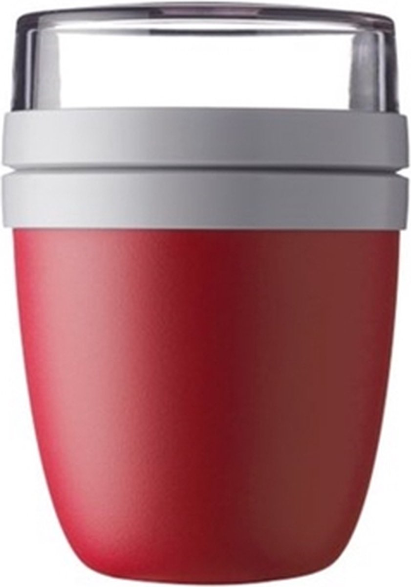  Mepal – Lunchpot Ellipse – Praktische Muesli Beker To Go – Nordic Red – Geschikt Voor Vriezer, Magnetron En Vaatwasser.