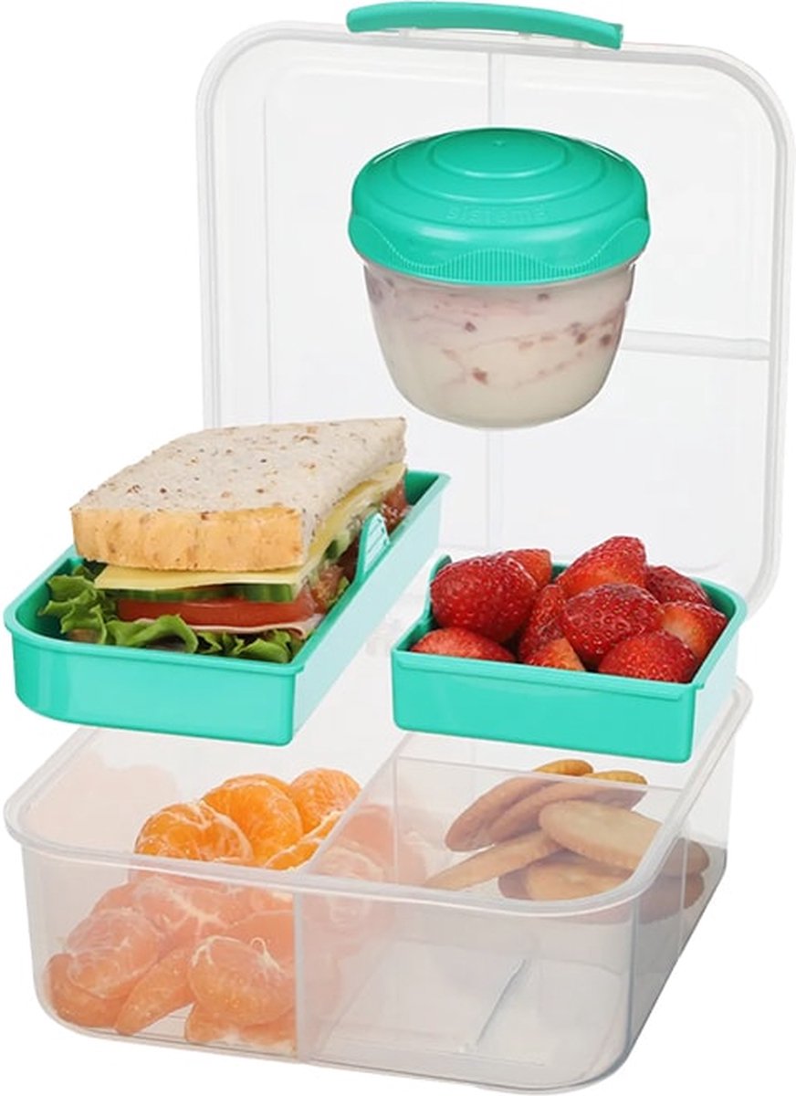  Sistema To Go Bento Cube Lunchbox Limegroen