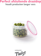  Lock&amp;Lock Voorraadbussen - Vershoudbakjes - Bewaardozen Voedsel - Sausbakjes Met Deksel - Dressing Bakje - Kruidenpotjes - Babyvoeding Bewaarbakjes - 150 Ml - Rond - Luchtdicht - BPA Vrij - Set Van 6 Stuks