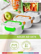  Adler AD 4474 Grijze Elektrische Lunchbox