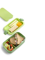  Curver Lunch&amp;Go - Vershouddoos - Lunchbox - Inclusief Bestek - 2/3 Compartimenten - Groen
