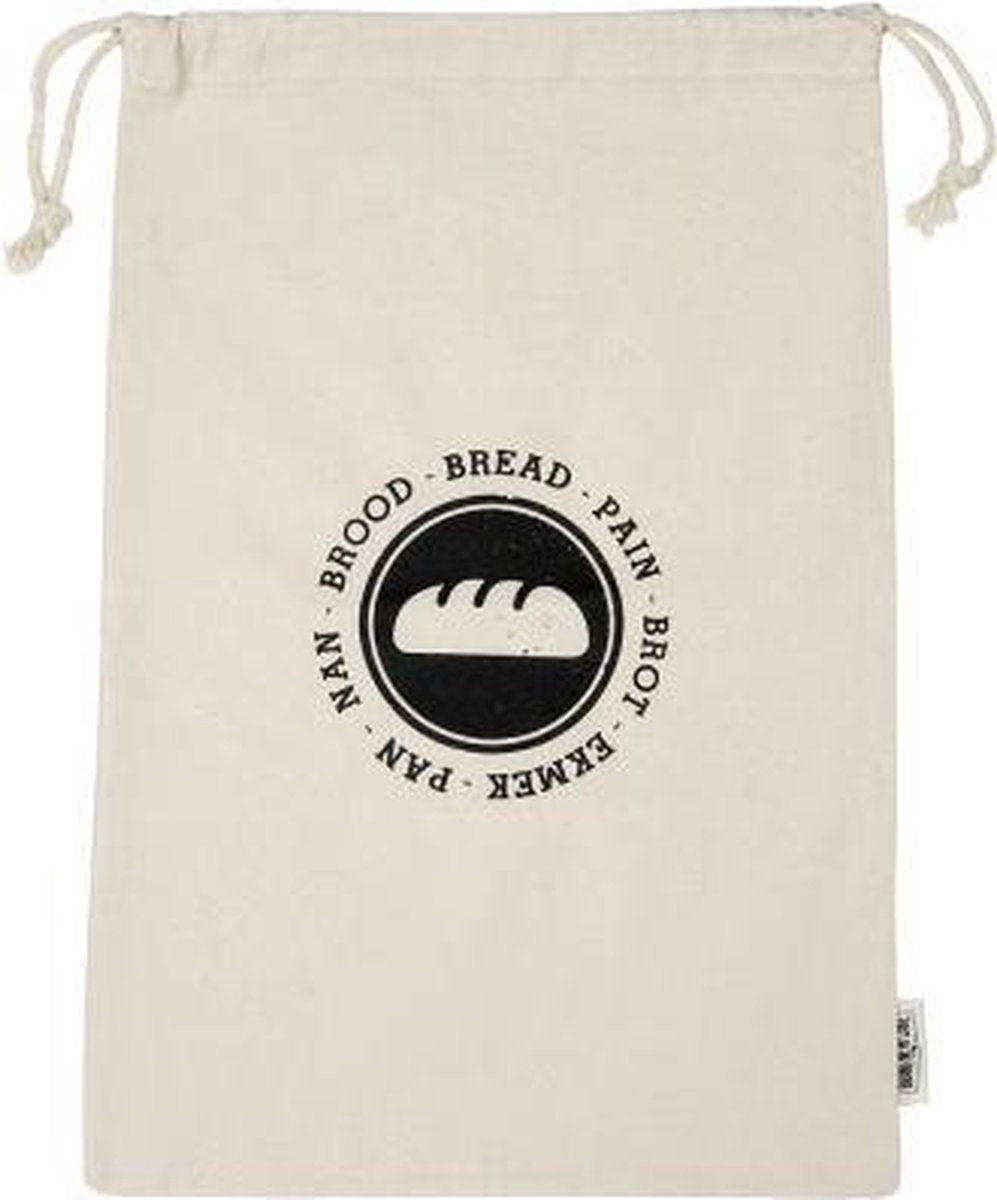  BrandNewCake Broodzak Katoen 47x31cm (heel Brood) - Herbruikbare Broodzak - Broodzak Voor Thuisbakkers - Zero Waste - Duurzaam